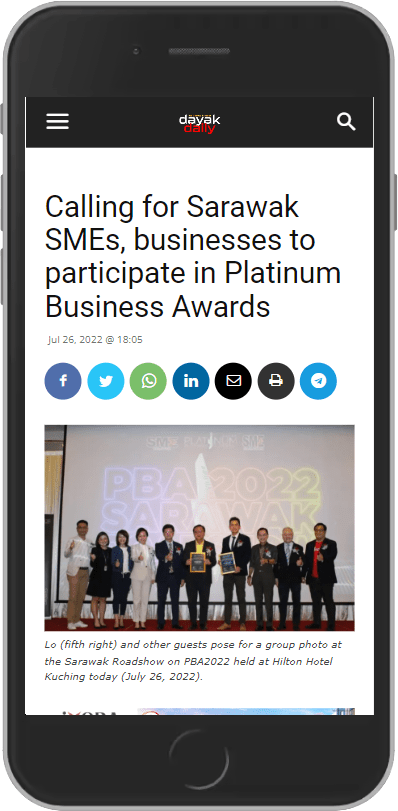 platinum business awards news dayak daily min